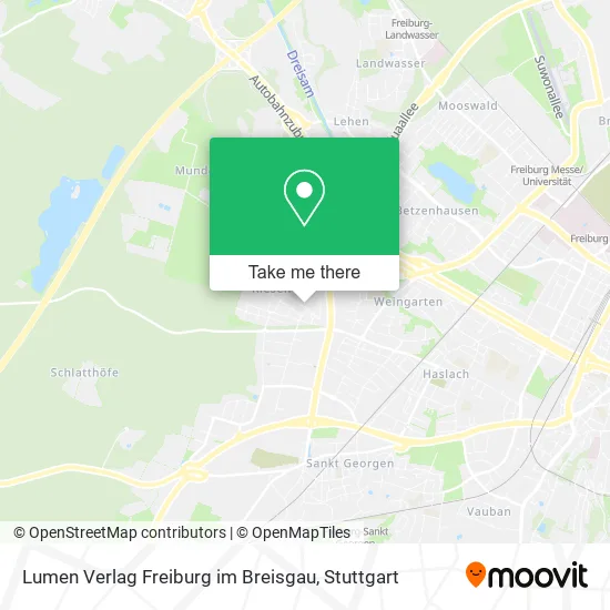 Карта Lumen Verlag Freiburg im Breisgau
