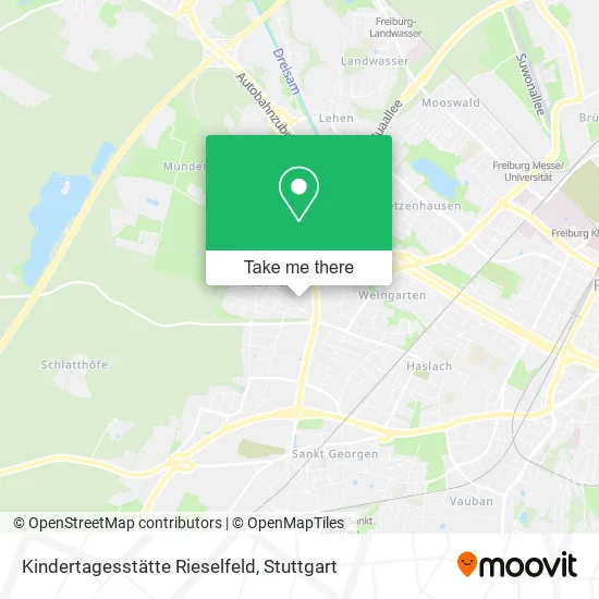 Карта Kindertagesstätte Rieselfeld