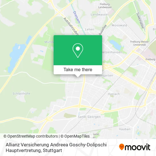 Карта Allianz Versicherung Andreea Goschy-Dolipschi Hauptvertretung
