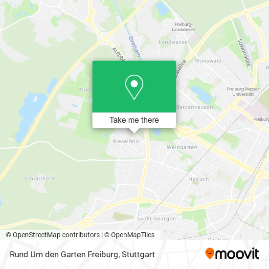 Карта Rund Um den Garten Freiburg