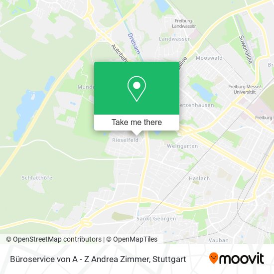 Büroservice von A - Z Andrea Zimmer map