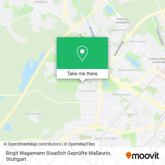 Карта Birgit Wagemann Staatlich Geprüfte Maßeurin