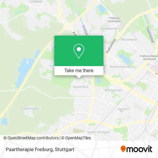 Карта Paartherapie Freiburg