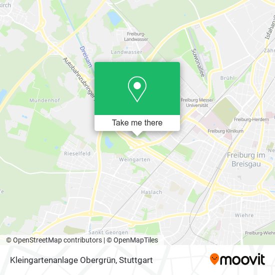 Карта Kleingartenanlage Obergrün