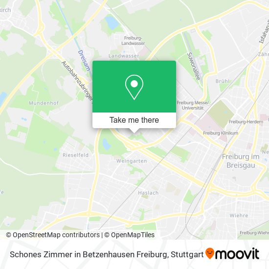 Schones Zimmer in Betzenhausen Freiburg map