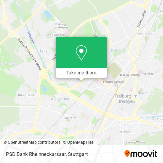 PSD Bank Rheinneckarsaar map