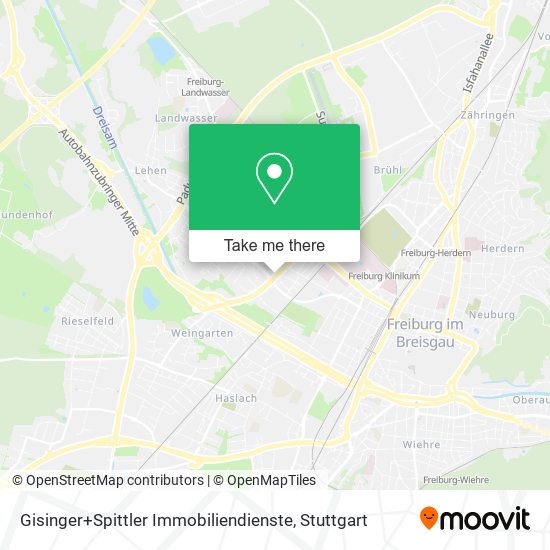 Gisinger+Spittler Immobiliendienste map