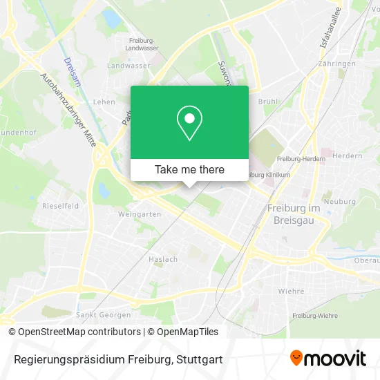 Карта Regierungspräsidium Freiburg