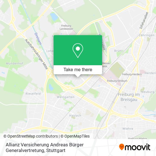 Allianz Versicherung Andreas Bürger Generalvertretung map