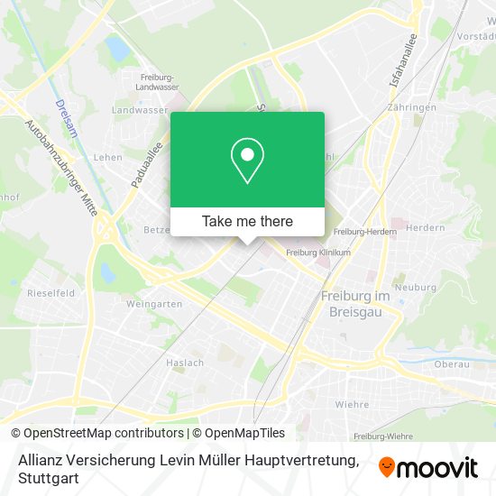 Allianz Versicherung Levin Müller Hauptvertretung map