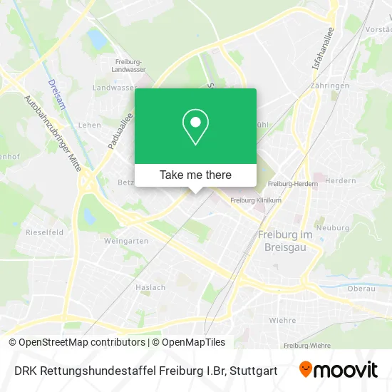 Карта DRK Rettungshundestaffel Freiburg I.Br