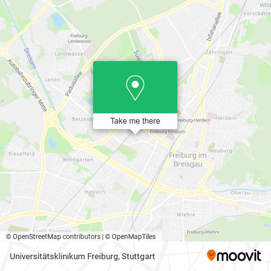 Universitätsklinikum Freiburg map