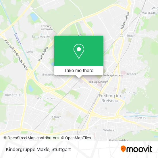 Карта Kindergruppe Mäxle