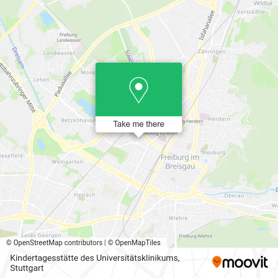 Карта Kindertagesstätte des Universitätsklinikums