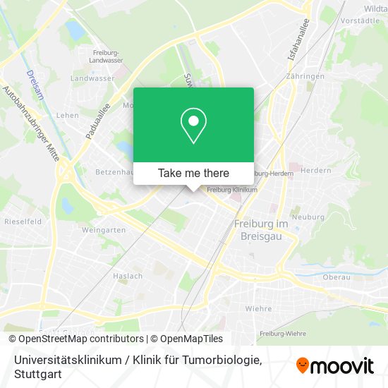 Universitätsklinikum / Klinik für Tumorbiologie map