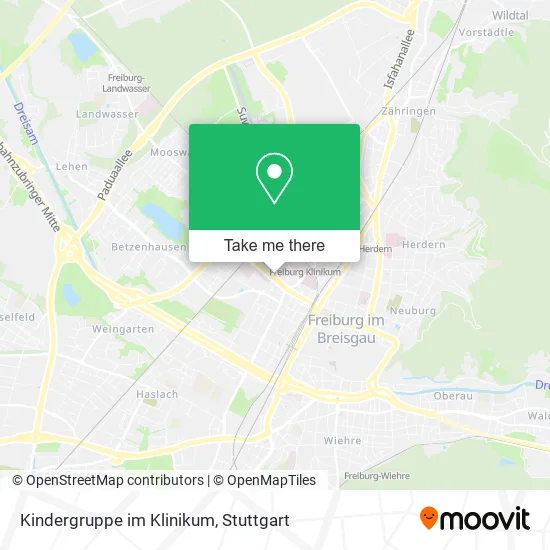 Карта Kindergruppe im Klinikum