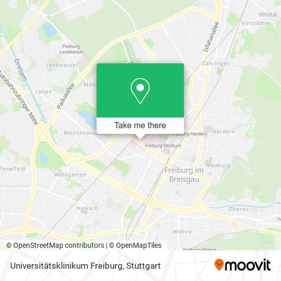 Карта Universitätsklinikum Freiburg