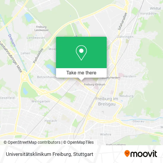 Universitätsklinikum Freiburg map