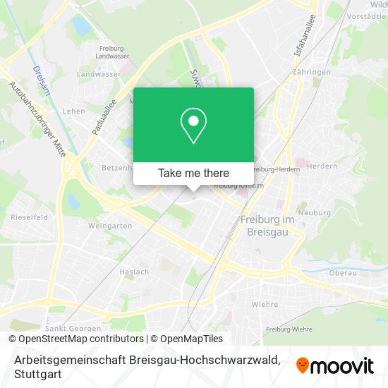 Arbeitsgemeinschaft Breisgau-Hochschwarzwald map