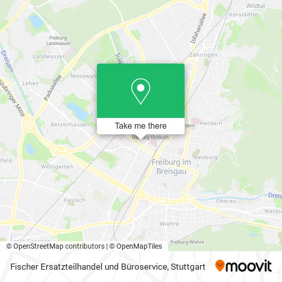 Карта Fischer Ersatzteilhandel und Büroservice