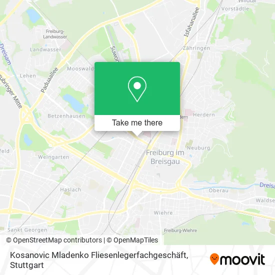 Карта Kosanovic Mladenko Fliesenlegerfachgeschäft