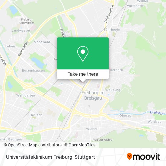 Universitätsklinikum Freiburg map