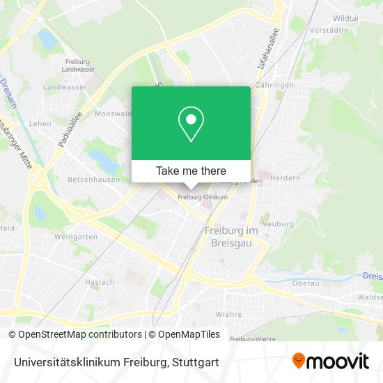 Карта Universitätsklinikum Freiburg