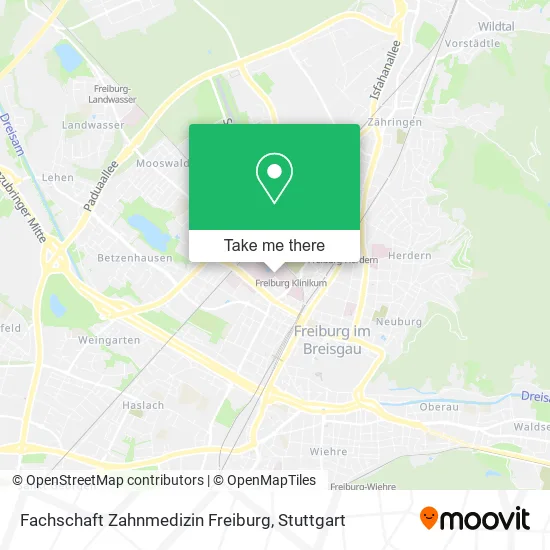 Карта Fachschaft Zahnmedizin Freiburg