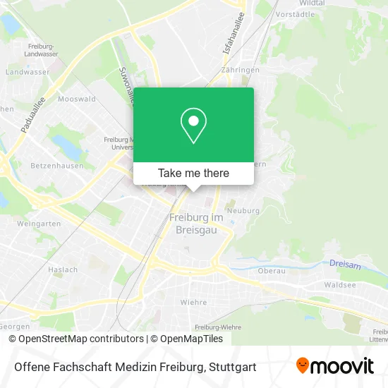 Карта Offene Fachschaft Medizin Freiburg