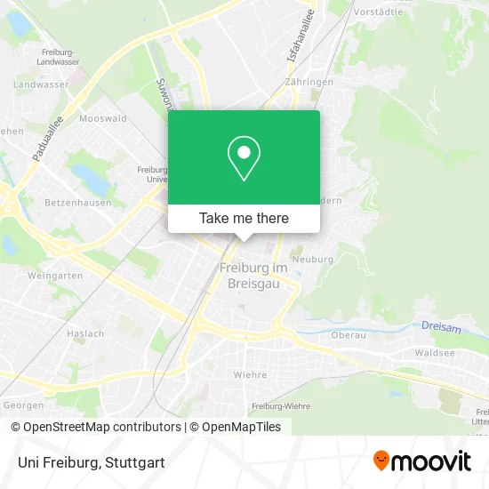 Карта Uni Freiburg