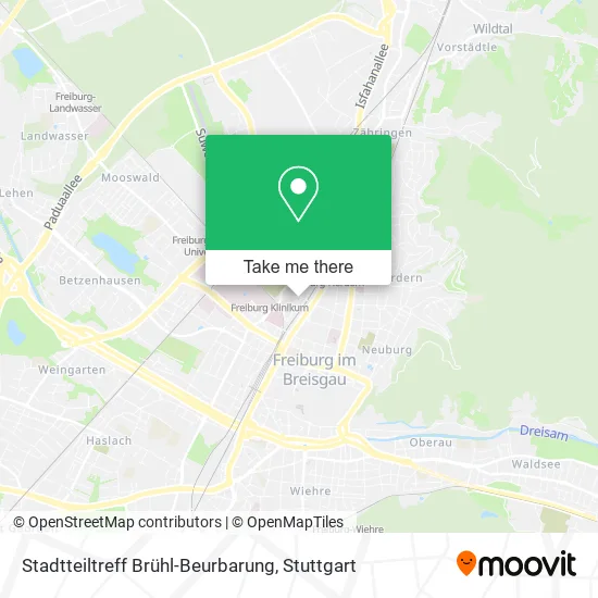 Карта Stadtteiltreff Brühl-Beurbarung