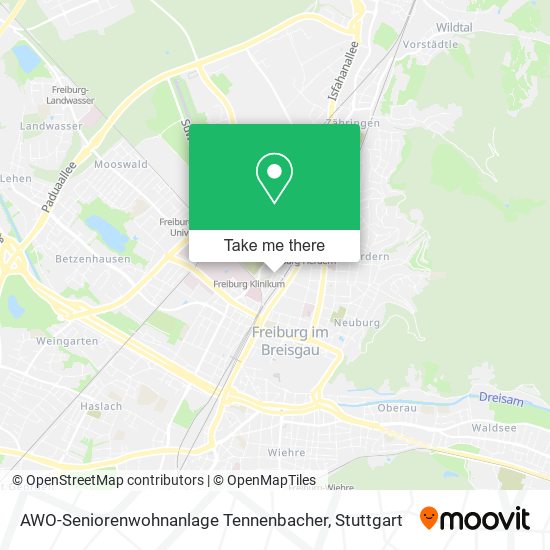 Карта AWO-Seniorenwohnanlage Tennenbacher