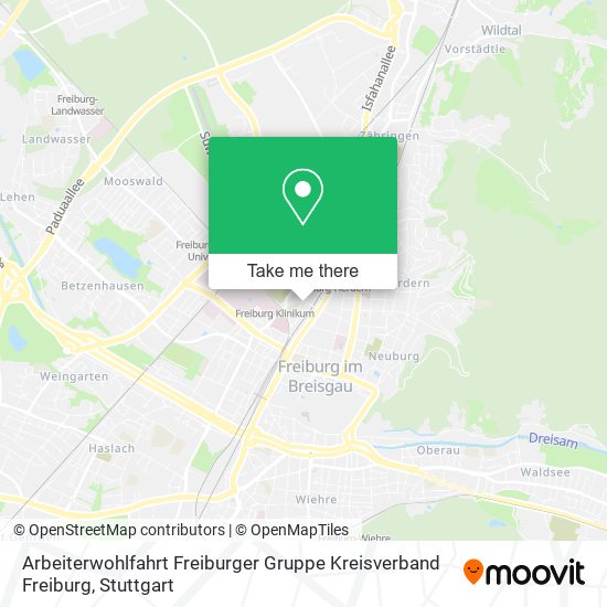 Карта Arbeiterwohlfahrt Freiburger Gruppe Kreisverband Freiburg