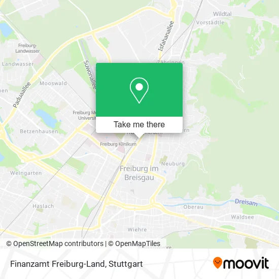 Finanzamt Freiburg-Land map