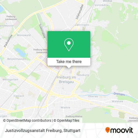 Justizvollzugsanstalt Freiburg map