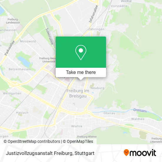 Карта Justizvollzugsanstalt Freiburg