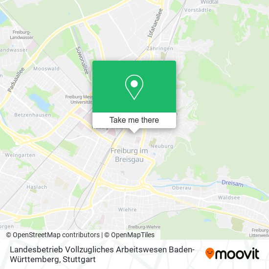 Карта Landesbetrieb Vollzugliches Arbeitswesen Baden-Württemberg