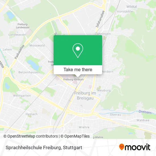Карта Sprachheilschule Freiburg