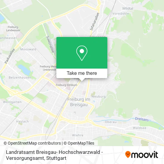 Карта Landratsamt Breisgau- Hochschwarzwald - Versorgungsamt