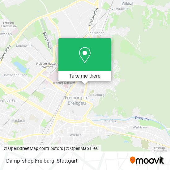 Карта Dampfshop Freiburg