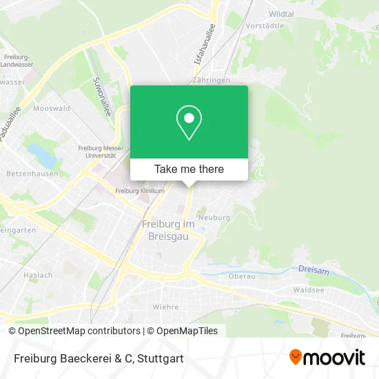 Карта Freiburg Baeckerei & C