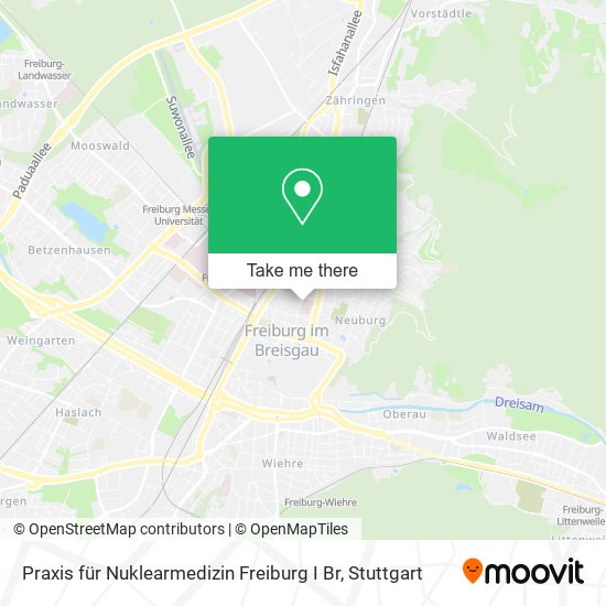 Praxis für Nuklearmedizin Freiburg I Br map
