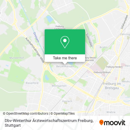 Dbv-Winterthur Ärztewirtschaftszentrum Freiburg map