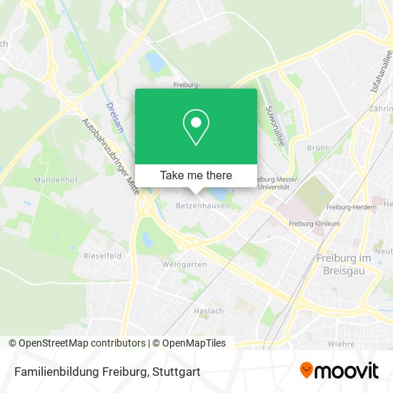 Карта Familienbildung Freiburg