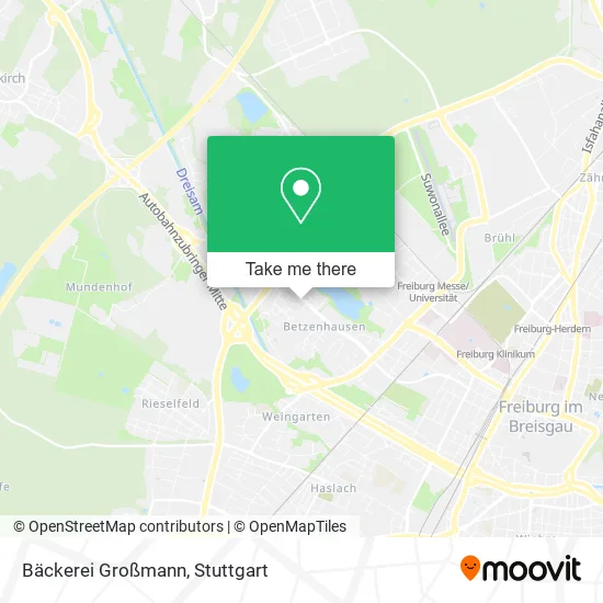 Карта Bäckerei Großmann