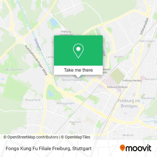 Карта Fongs Kung Fu Filiale Freiburg