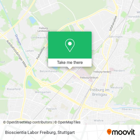 Карта Bioscientia Labor Freiburg