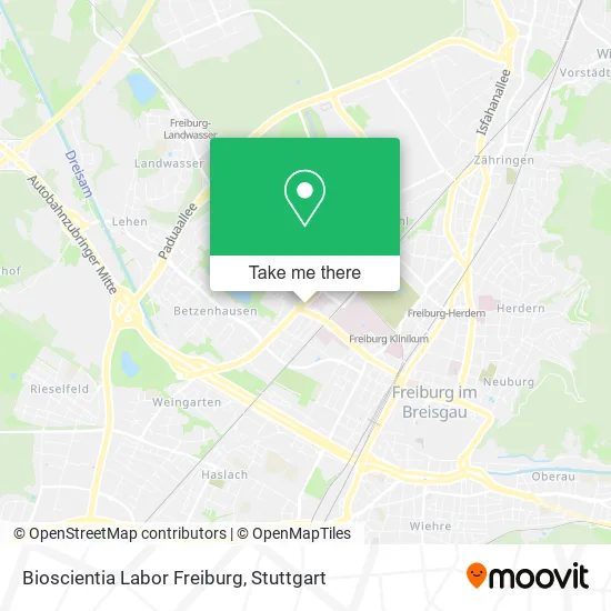 Карта Bioscientia Labor Freiburg
