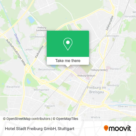 Карта Hotel Stadt Freiburg GmbH
