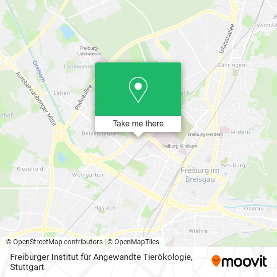 Карта Freiburger Institut für Angewandte Tierökologie